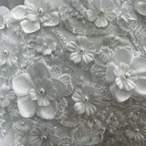 Royal weedding gown Embroidery Flower A-line Wedding Gown, Off The Shoulder Neck 202408123