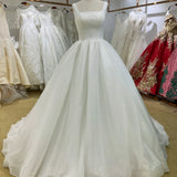 2024 Exquisite Square Neckline Wedding Dress, Glitter Bridal Gown With Corset Top Selina2024804