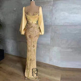 Gold Polyester Eveningdress selina2022531113