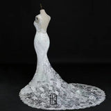 Lace V-Neck French Wedding Dress selina2022531114