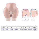 Vollence Short Version Open Crotch Waist Buttock Hip Full Silicone Panty Enhancer Shaper Body Padded20221108
