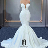 2023 Women's Elegant Wedding Dress Pure White Elegant Double V-Neck Sleeveless For Bride Selina202342102