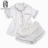 2022 Summer Satin Short Colorful Wedding Robe selina202241820