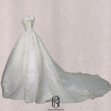 2022 New Wedding Dress Sweetheart Strapless Off-Shoulder Bridal Wedding Dress selina202206221
