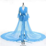 Long Sleeves Wedding Robe For Bride and Bridemaid 2022082901